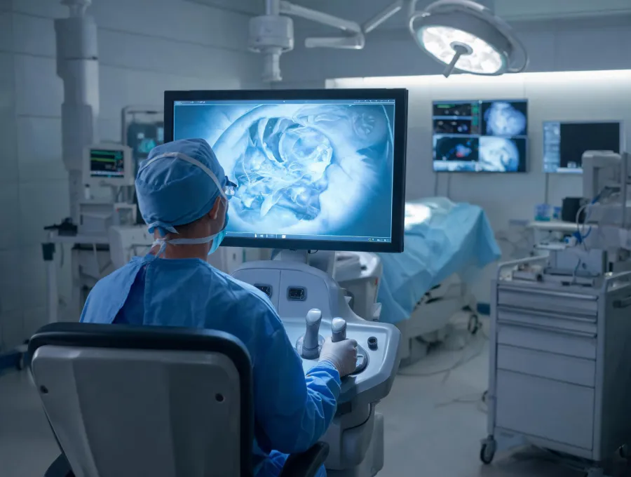Surgeon console for robotic surgery